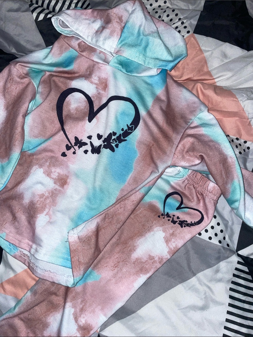 Two piece sweatsuit